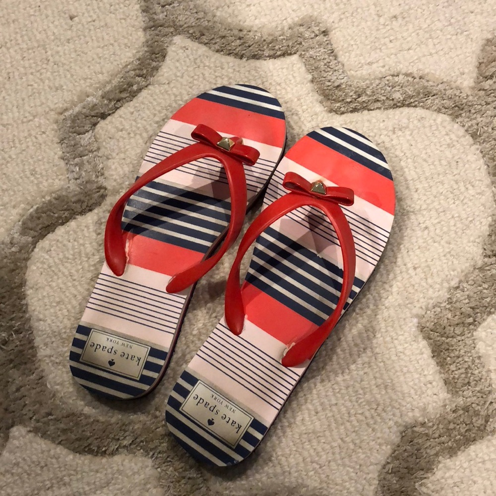 Kate spade flip flops- gently used- good condition